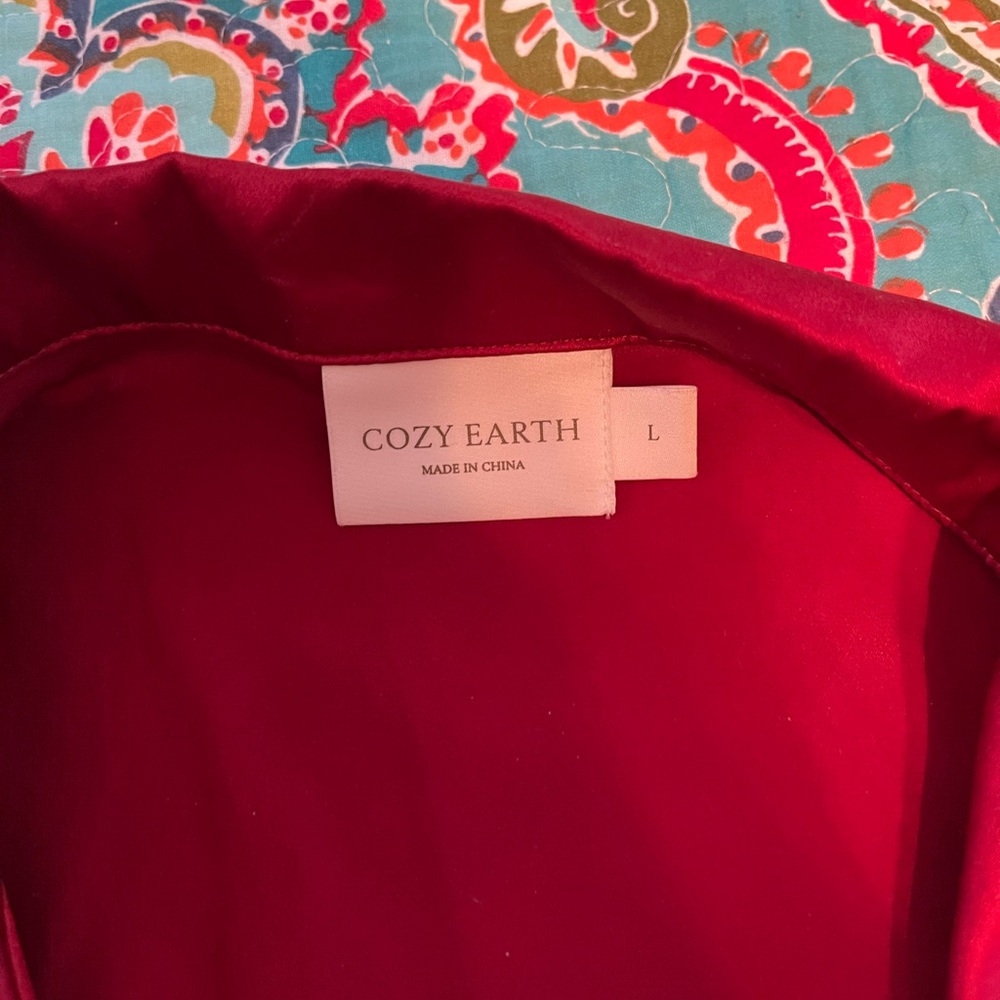 Cozy Earth short sleeve silk pajama set - Picture 3 of 5